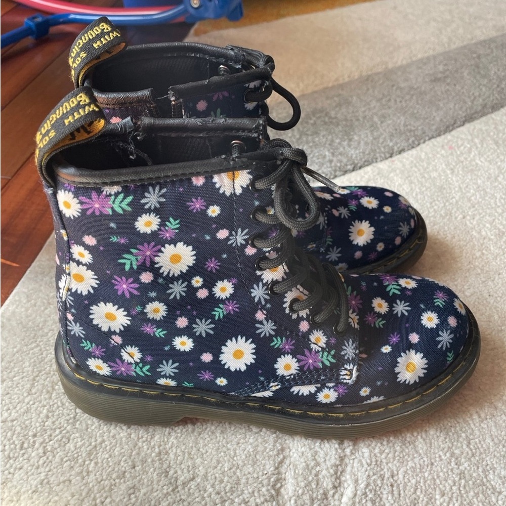 Dr. Martens Floral Combat Boots